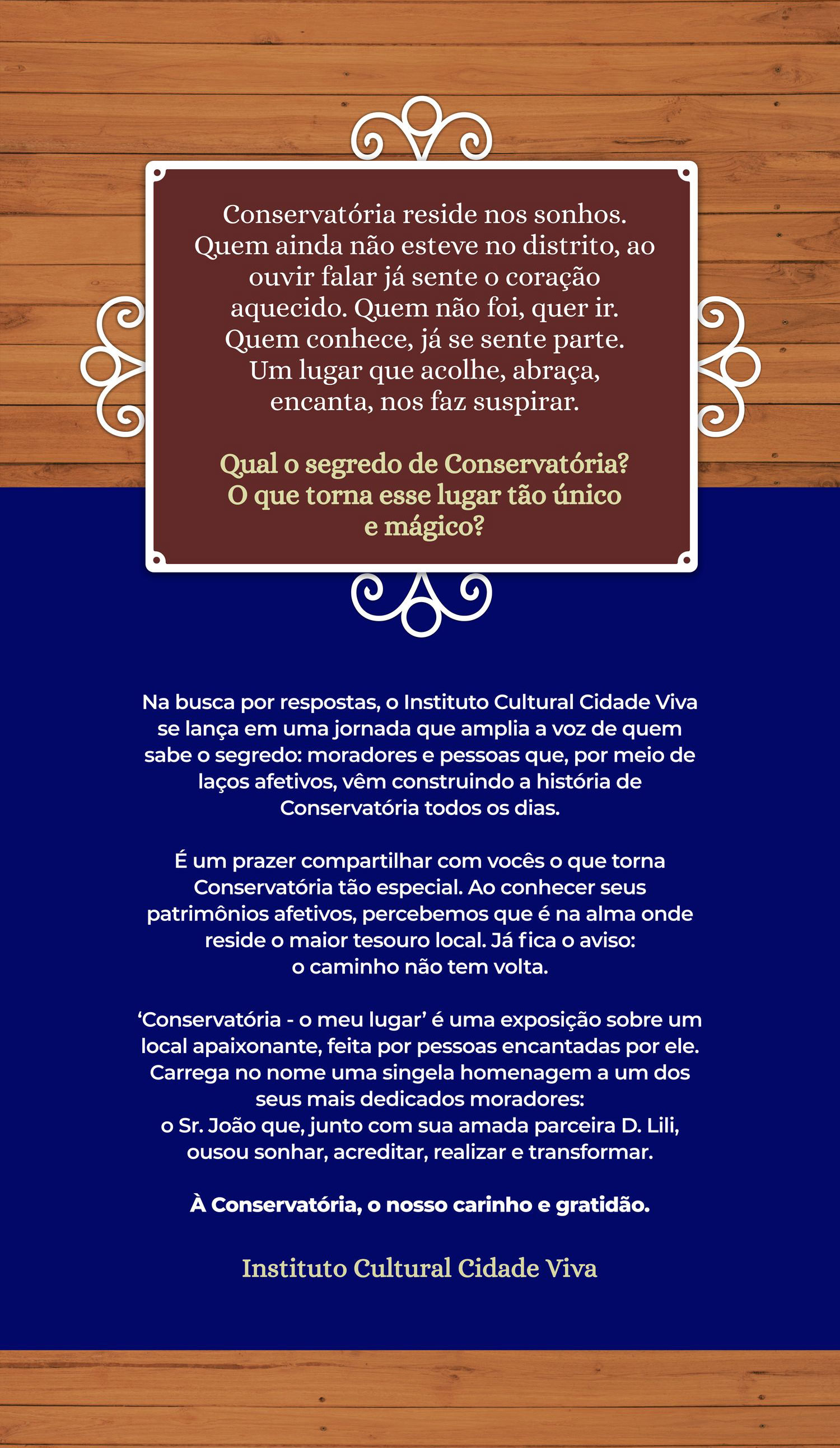 Texto de apresentação da exposição — Instituto Cultural Cidade Viva
