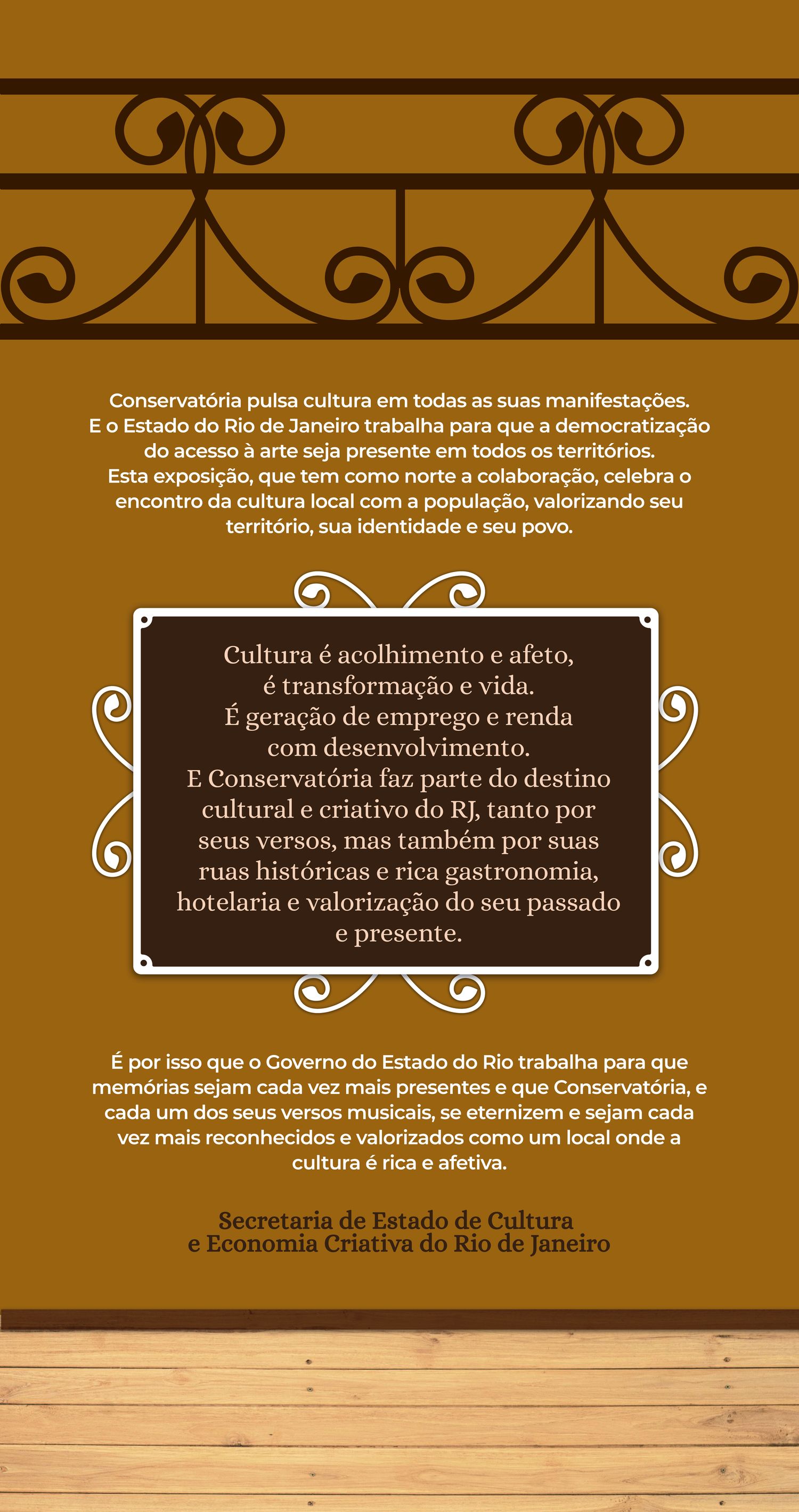 Mensagem da Secretaria de Estado de Cultura e Economia Criativa do Rio de Janeiro